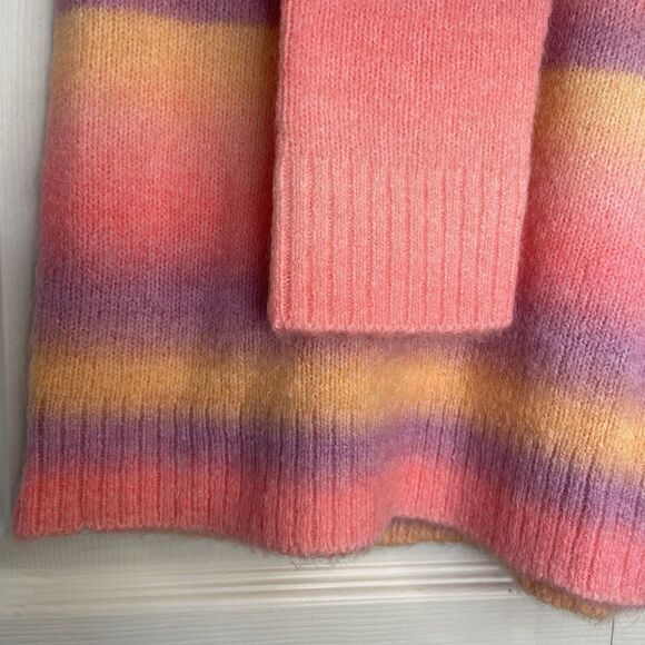 Lilly Pulitzer Yummy Melon Spacedye Chiya Sweater Pink/Purple/Yellow Siz… - Picture 5 of 12